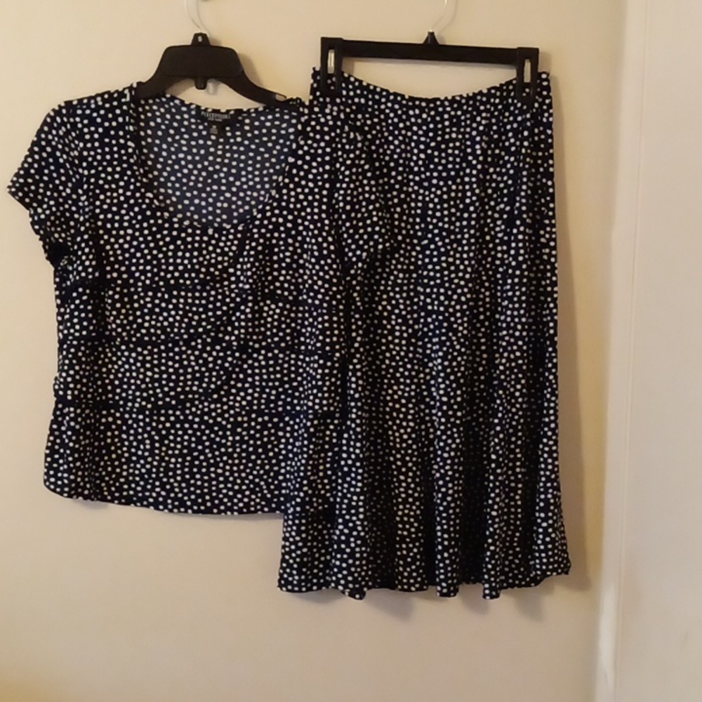Perceptions two piece skirt set